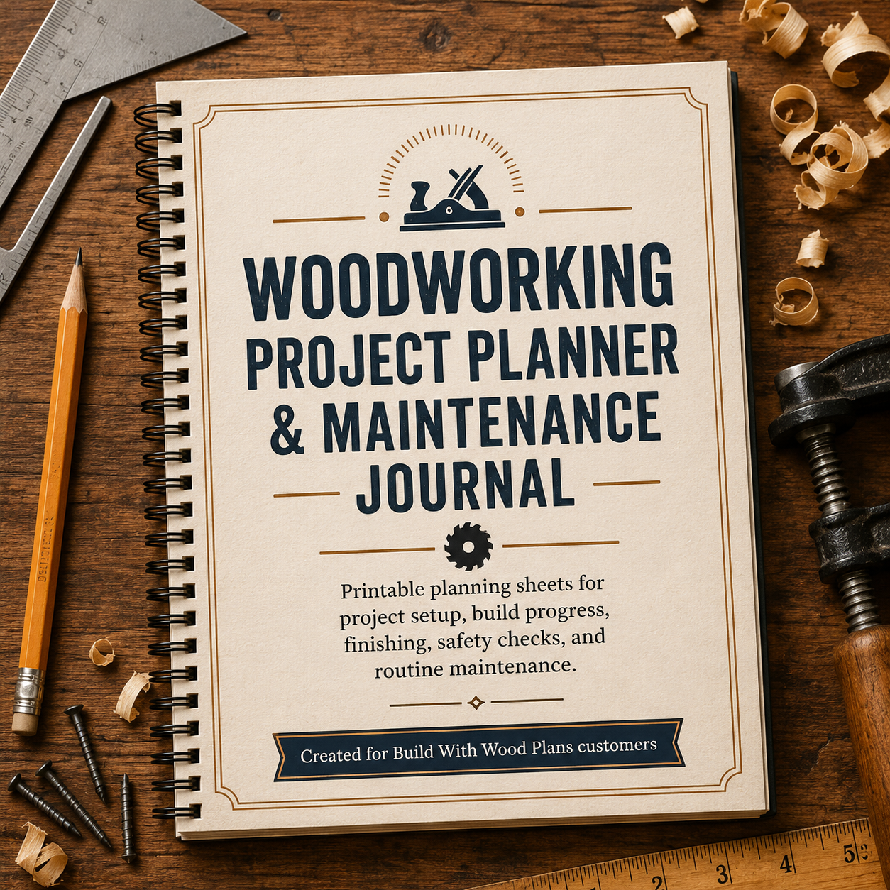 Woodworking Project Planner & Maintenance Journal