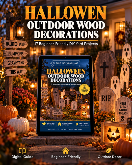 Halloween Outdoor Wood Decorations | 17 DIY Yard Projects