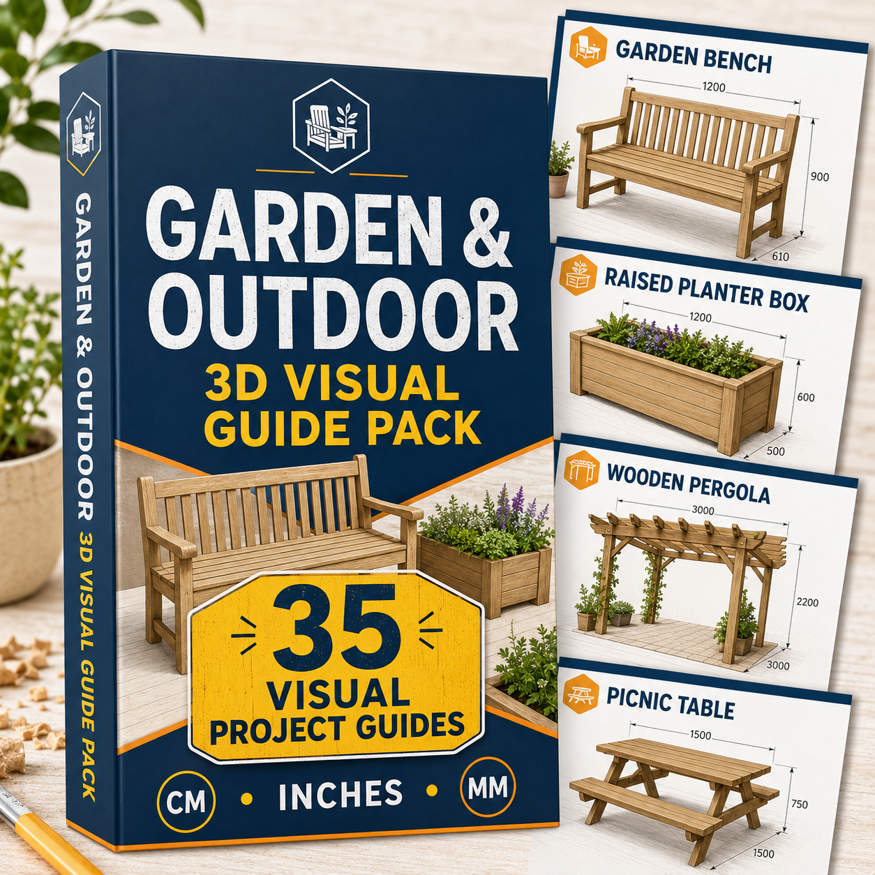 Garden & Outdoor 3D Visual Guide Pack Collection