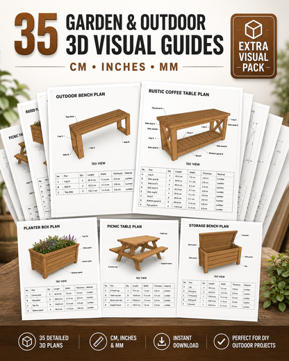 Garden & Outdoor 3D Visual Guide Pack Collection