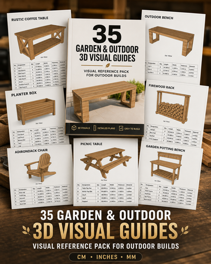 Garden & Outdoor 3D Visual Guide Pack Collection